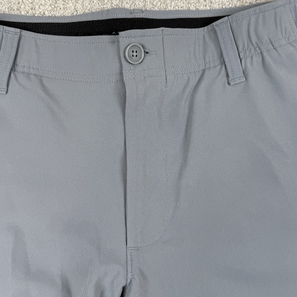 Under Armour Men's 34 Gray 9" Match Play Stretch Waist Golf Shorts - Picture 4 of 7